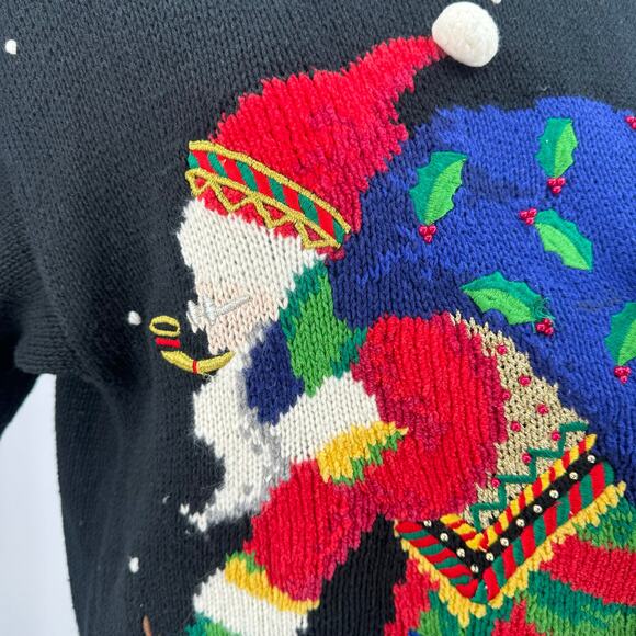 Marisa Christina Classics VTG Christmas Sweater Knit WMNS M Ugly Santa Holiday - Picture 10 of 11